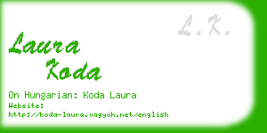 laura koda business card